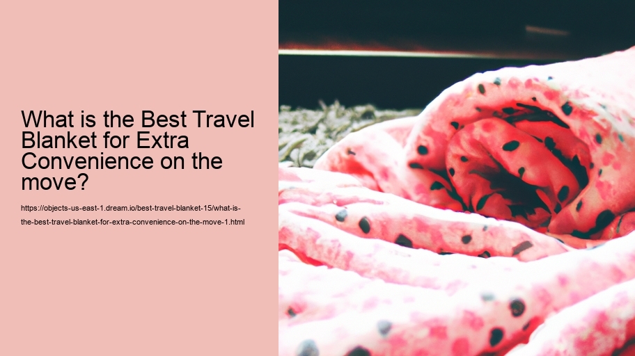 What is the Best Travel Blanket for Extra Convenience on the move?