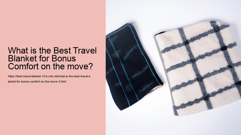 What is the Best Travel Blanket for Bonus Comfort on the move?