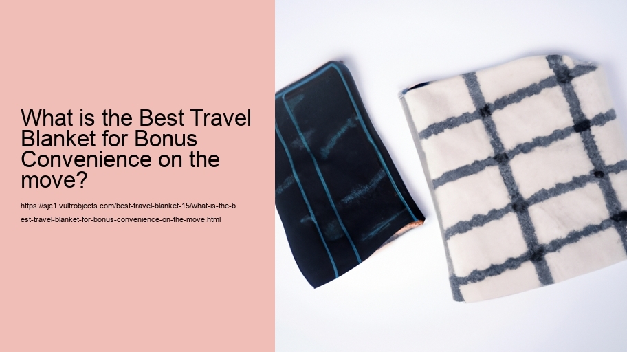 What is the Best Travel Blanket for Bonus Convenience on the move?