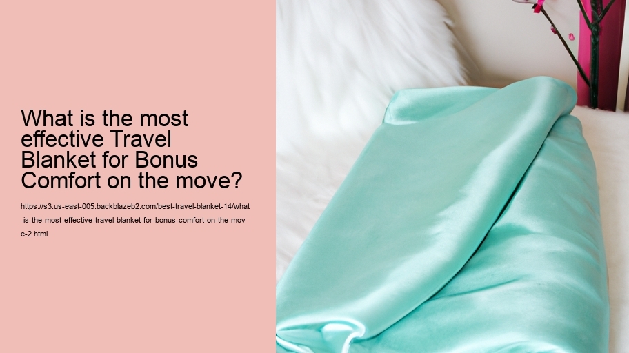 What is the most effective Travel Blanket for Bonus Comfort on the move?