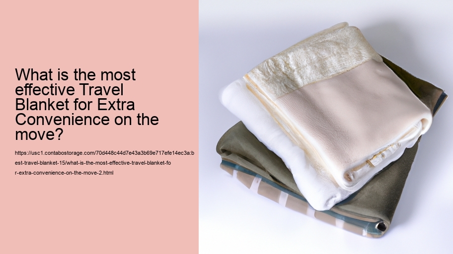 What is the most effective Travel Blanket for Extra Convenience on the move?