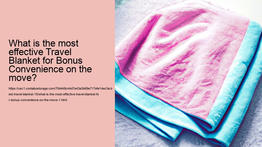 What is the most effective Travel Blanket for Bonus Convenience on the move?