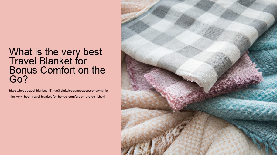 What is the very best Travel Blanket for Bonus Comfort on the Go?