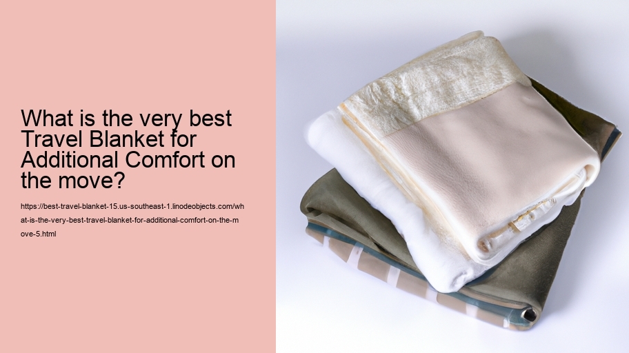 What is the very best Travel Blanket for Additional Comfort on the move?