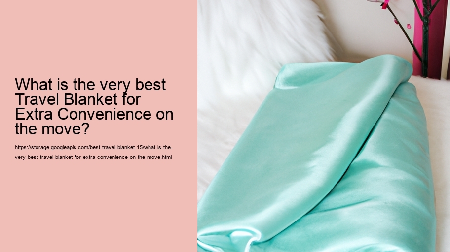 What is the very best Travel Blanket for Extra Convenience on the move?