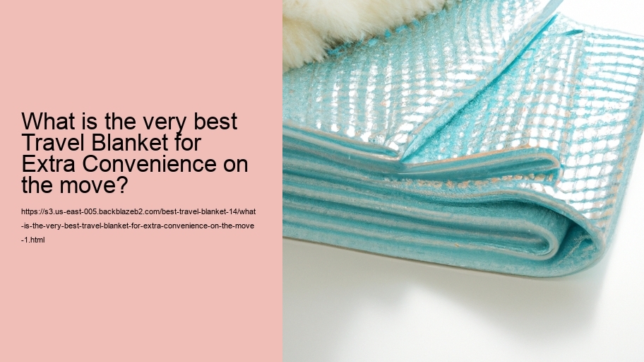 What is the very best Travel Blanket for Extra Convenience on the move?